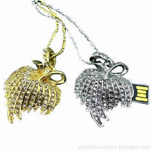 New Model Crystal USB Flash Drive, 64MB to 128GB Memory Capacity